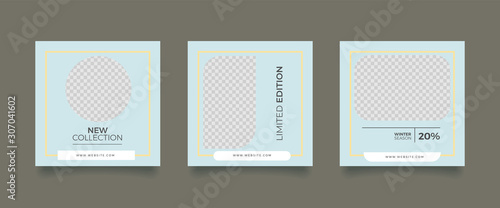Unique Editable modern Social Media banner Template.Promotional web banner for social media. Elegant sale and discount promo. Fashion and lifestyle blog templates, web banners