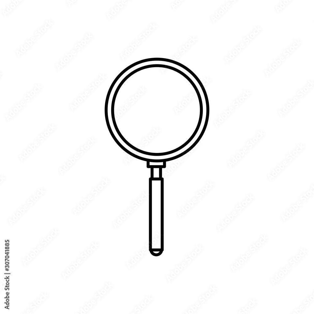 Lupe icon design, Tool search magnifying glass zoom lens and exploration theme Vector illustration Lupe icon design, Tool search magnifying glass zoom lens and exploration theme Vector illustration