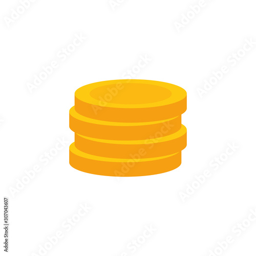 Coins design, Money finance commerce market payment invest and buy theme Vector illustration