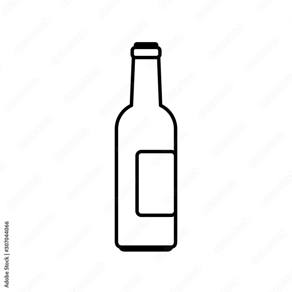 Beer bottle design, Pub alcohol bar brewery drink ale and lager theme Vector illustration Beer bottle design, Pub alcohol bar brewery drink ale and lager theme Vector illustration