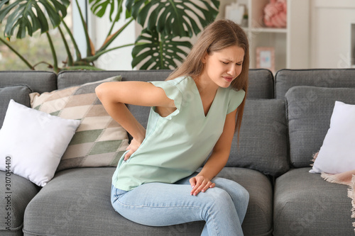 Young woman suffering from ...