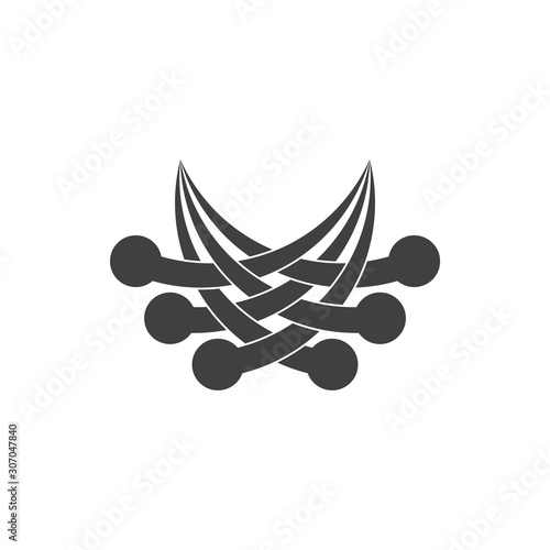 circle object motion fly fast abstract logo vector