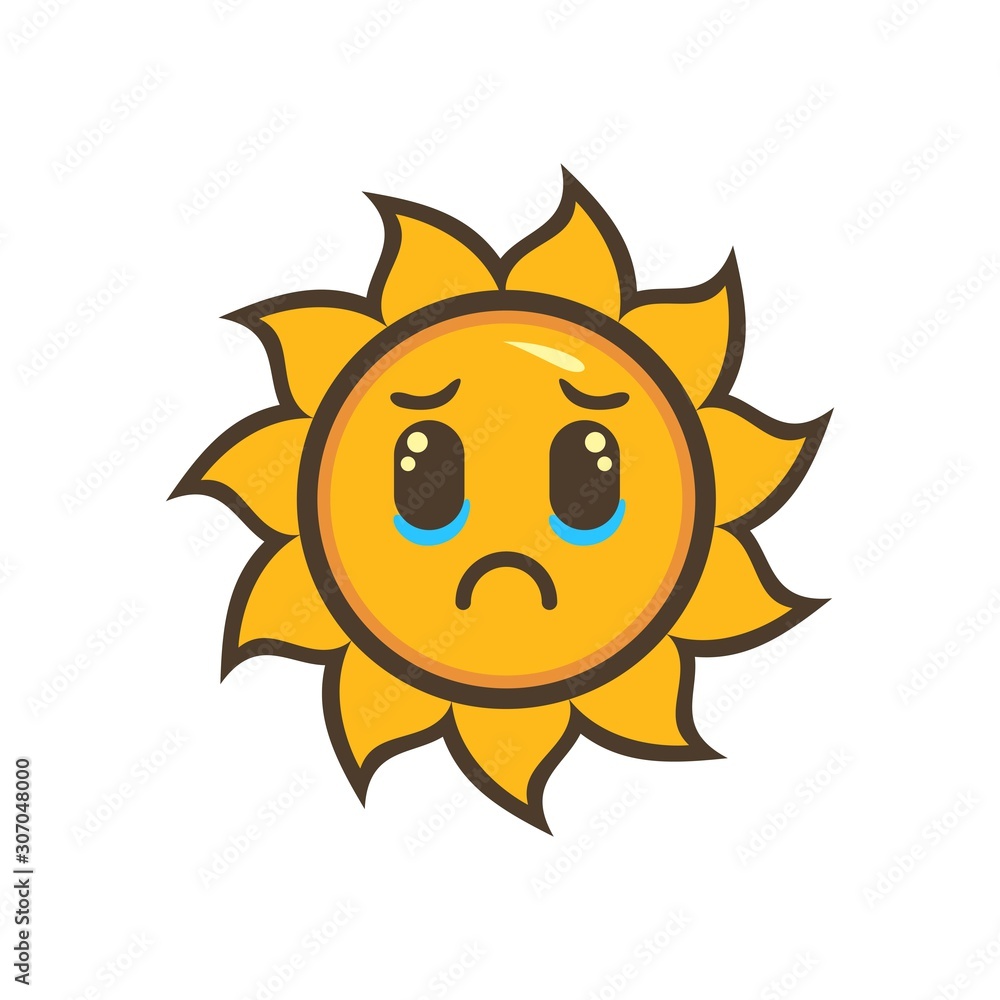 sun character design mascot vector