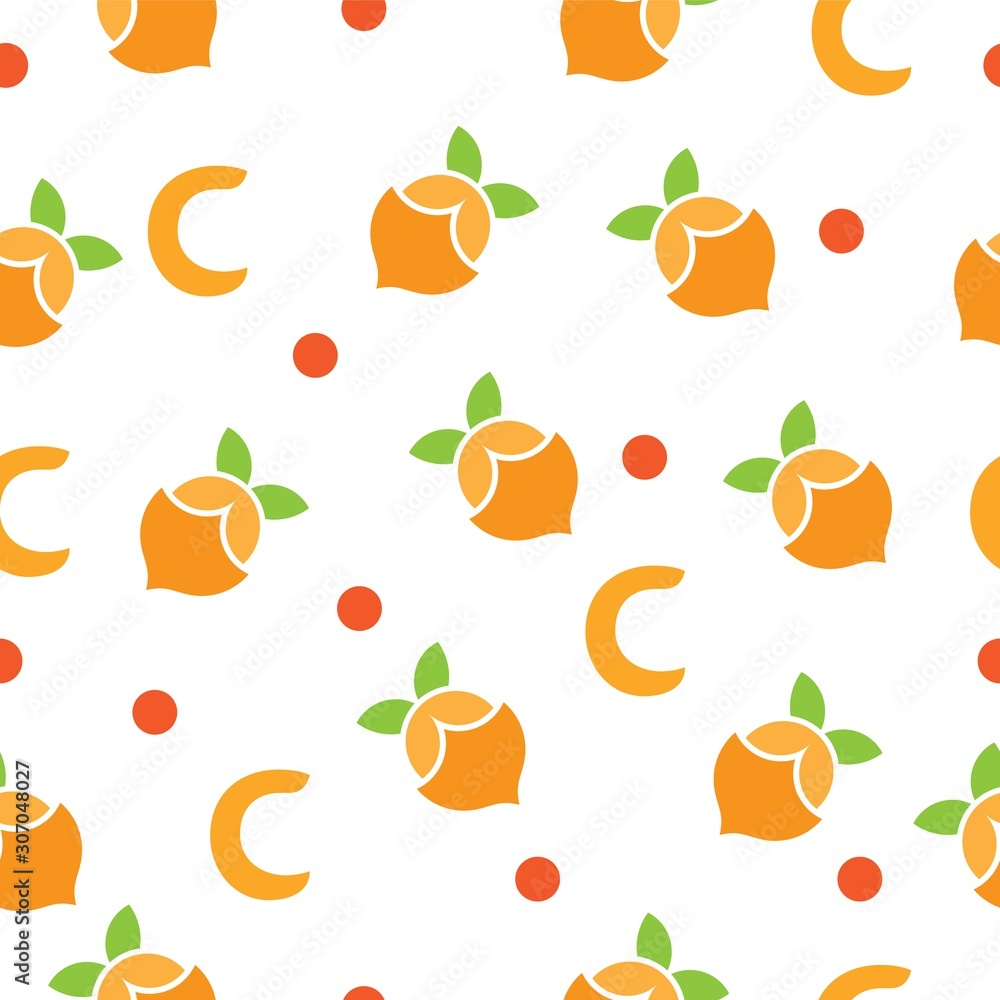 lemonade vitamin c seamless design background vector lemonade vitamin c seamless design background vector