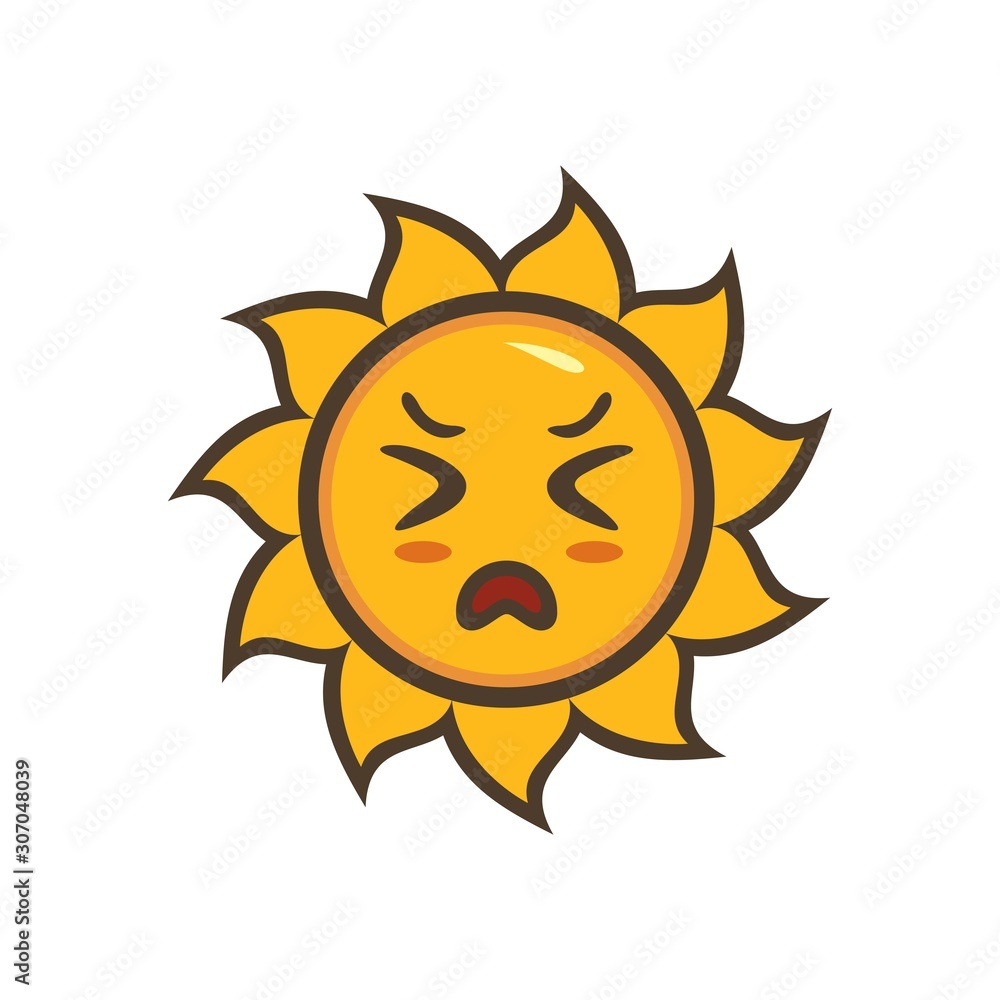 sun character design mascot vector sun character design mascot vector