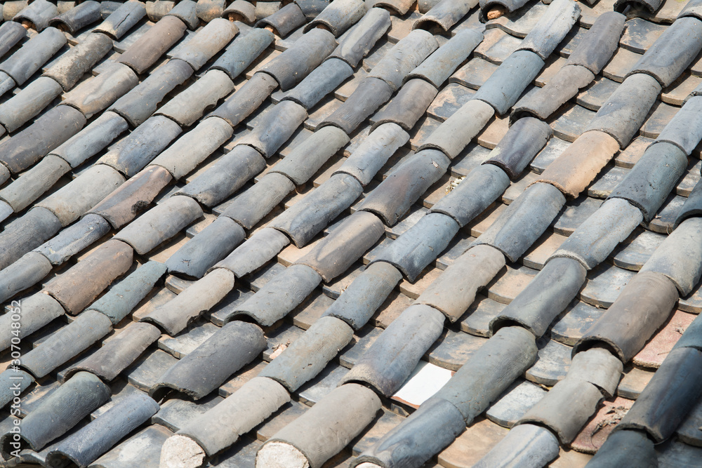 Patterns of Roof tiles in Korean Traditional Houses. Patterns of Roof tiles in Korean Traditional Houses.