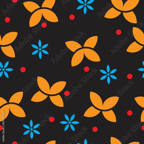 butterfly simple seamless design background vector