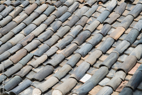Patterns of Roof tiles in Korean Traditional Houses.