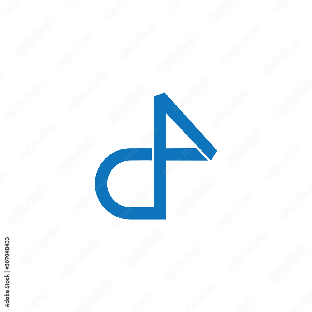 letter d infinity simple line logo vector letter d infinity simple line logo vector