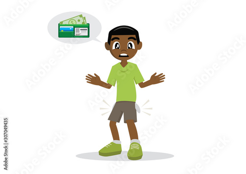 African Boy wallet lost.