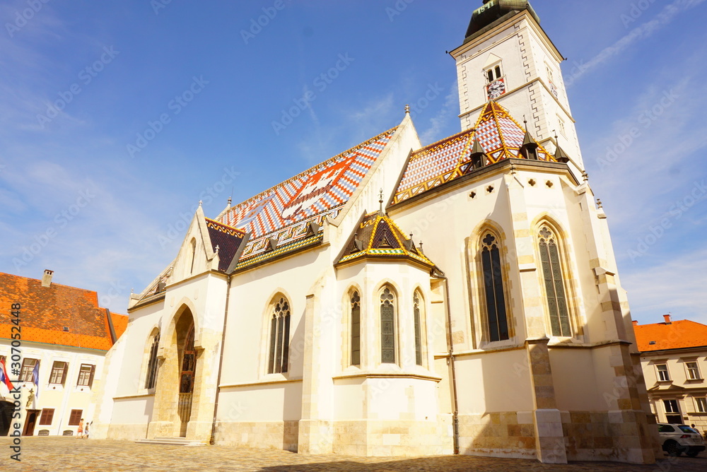 ザグレブのカトリック教会である聖マルコ教会