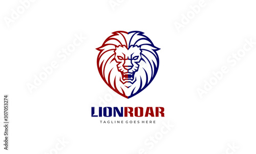 Lion Roar Logo - Lion Head Vector
