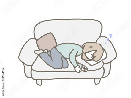 Person lying on couch-2