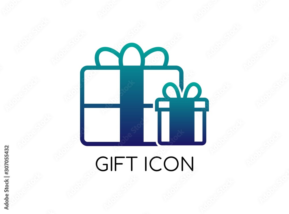 Lovely and Luxury Icon of Gift with Modern Concept. Designed with Blue Couple Gift Image in Gradient Isolated on White Background. Very Suitable for Valentine, Christmas or Happy New Year and more Lovely and Luxury Icon of Gift with Modern Concept. Designed with Blue Couple Gift Image in Gradient Isolated on White Background. Very Suitable for Valentine, Christmas or Happy New Year and more