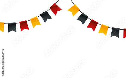 Banner pennant design, Flag event line sports decoration and winning theme Vector illustration