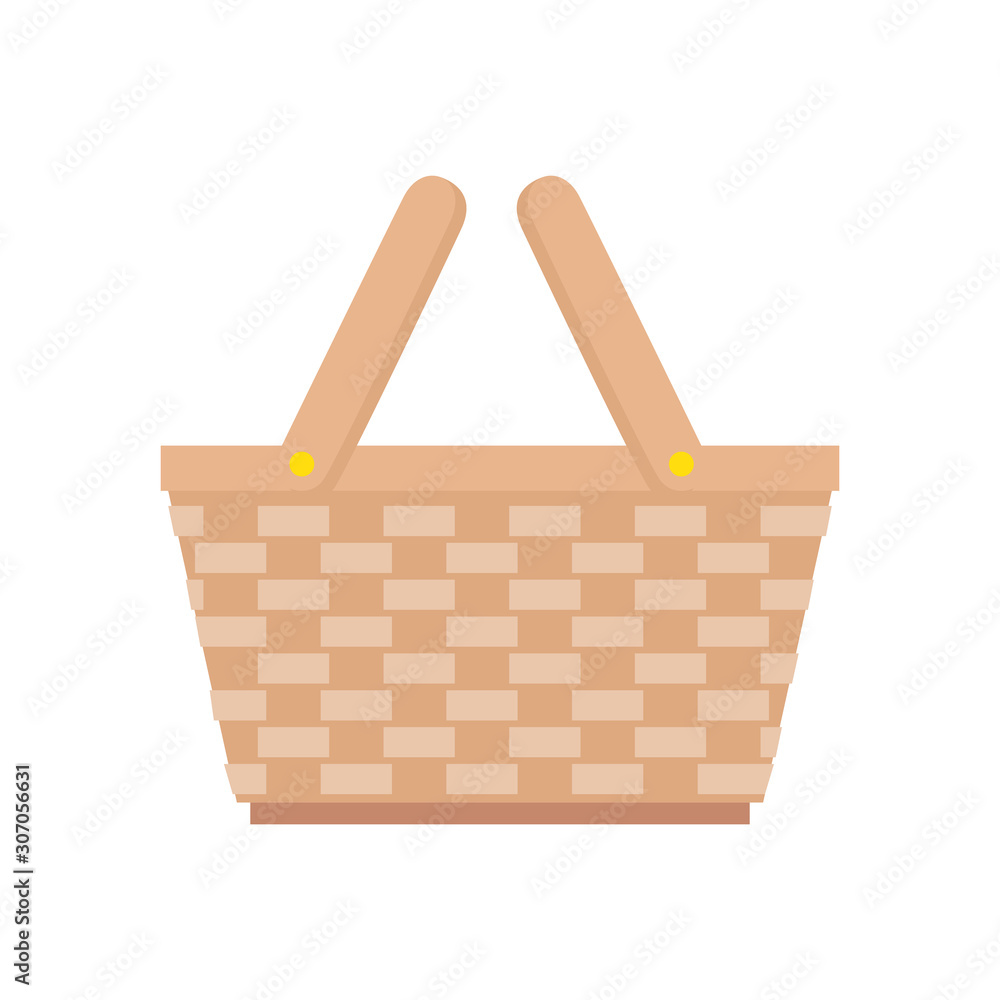 basket wicker picnic isolated icon vector illustration design basket wicker picnic isolated icon vector illustration design