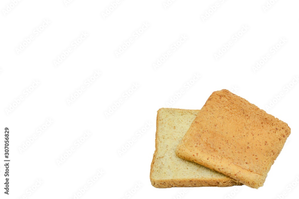 toast wheat bread sliced isolated on white background,some white bread slices pile up on white background,Sliced white bread,Slices of wheat bread isolated on white,Whole wheat bread and sandwich brea