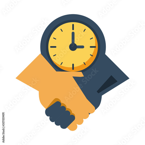 handshake done deal with clock watch