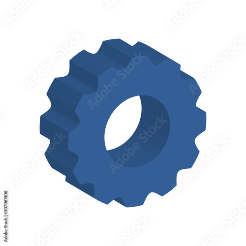 gear pinion machine isolated icon vector illustration design