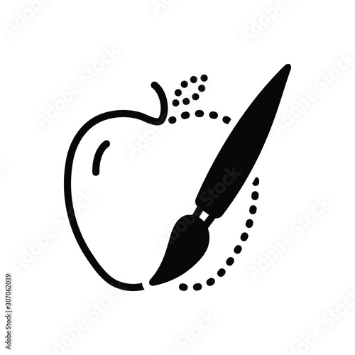 Black solid icon for adapt 