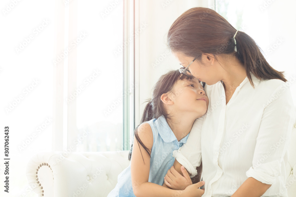 Happy loving family. Mother and her daughter child girl playing and hugging. Happy loving family. Mother and her daughter child girl playing and hugging.