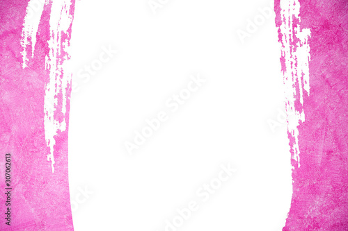 Abstract Pink color paint. Pink brush stroke background and frame.