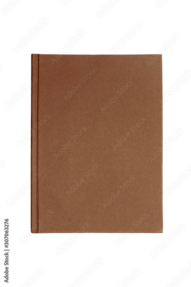 Brown note book isolate on white background Brown note book isolate on white background