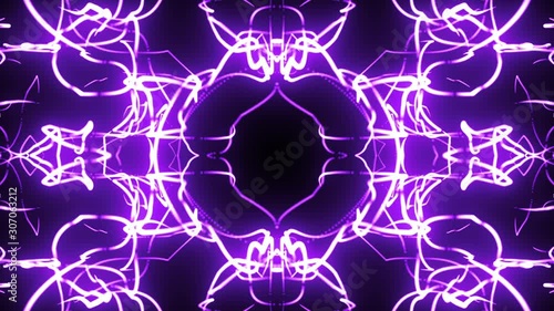 Abstract Symmetry Color Neon Background Purple 9