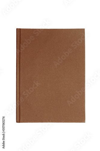 Brown note book isolate on white background © Saichol