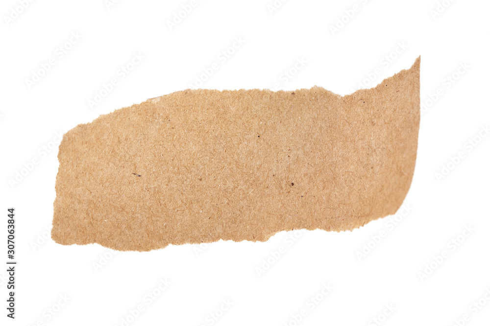 Torn paper banner isolated on white background Torn paper banner isolated on white background