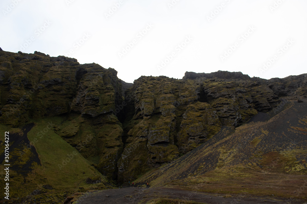 the Raudfeldsgja Gorge in Iceland the Raudfeldsgja Gorge in Iceland