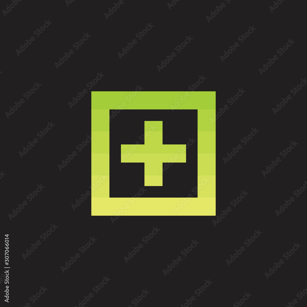 Fototapeta premium plus medical gradient flat symbol vector