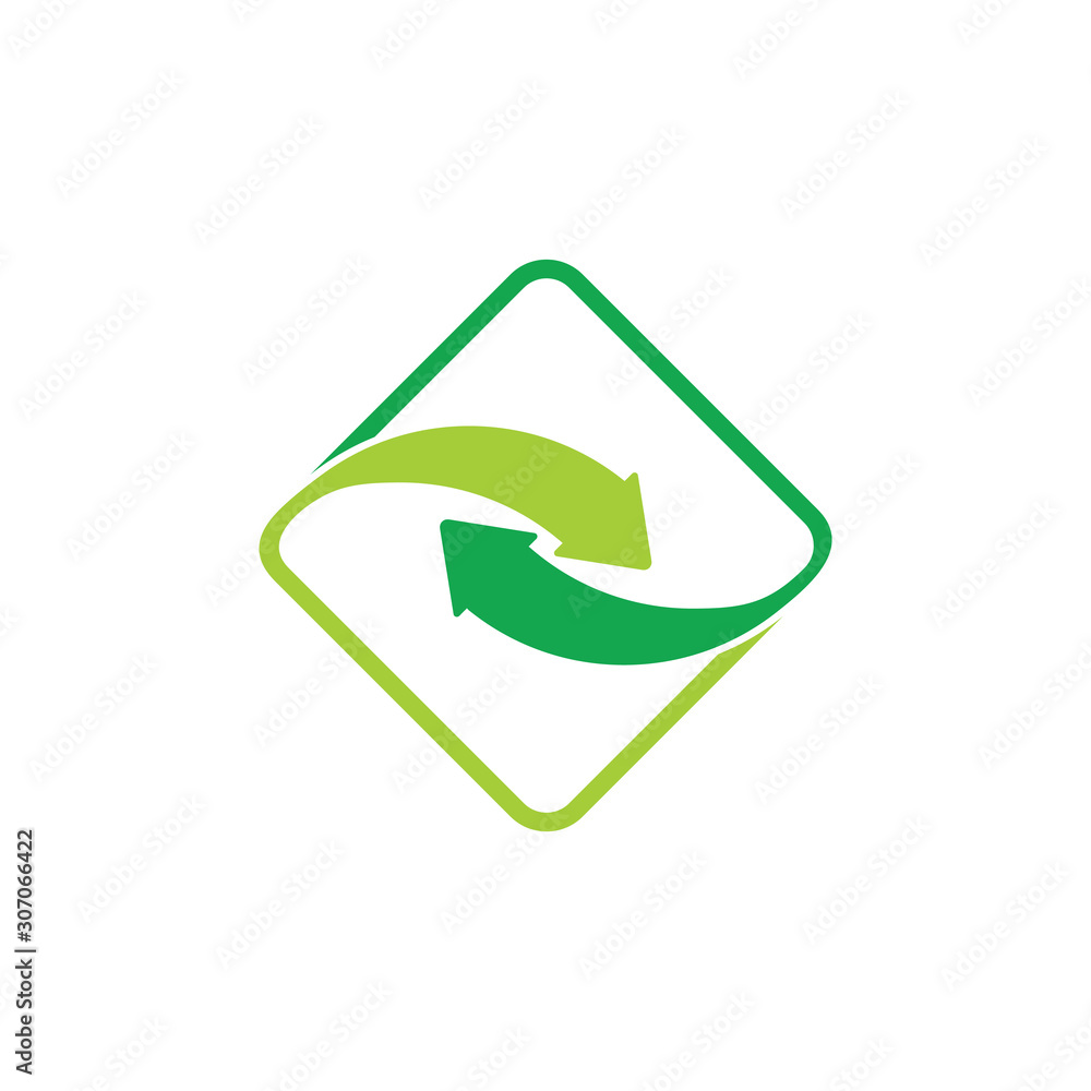 linked arrow rotate motion logo vector linked arrow rotate motion logo vector