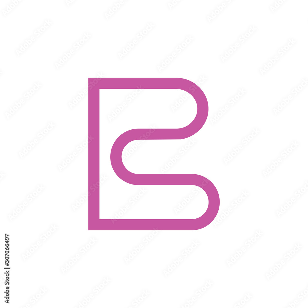 abstract letter rb infinity line logo vector abstract letter rb infinity line logo vector