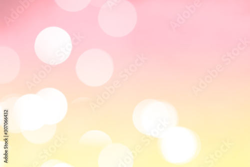 Pastel bokeh background, Yellow and pink color