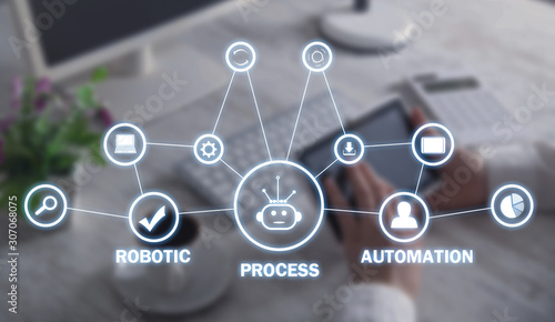 RPA-Robotic Process Automation. Business, Technology photo
