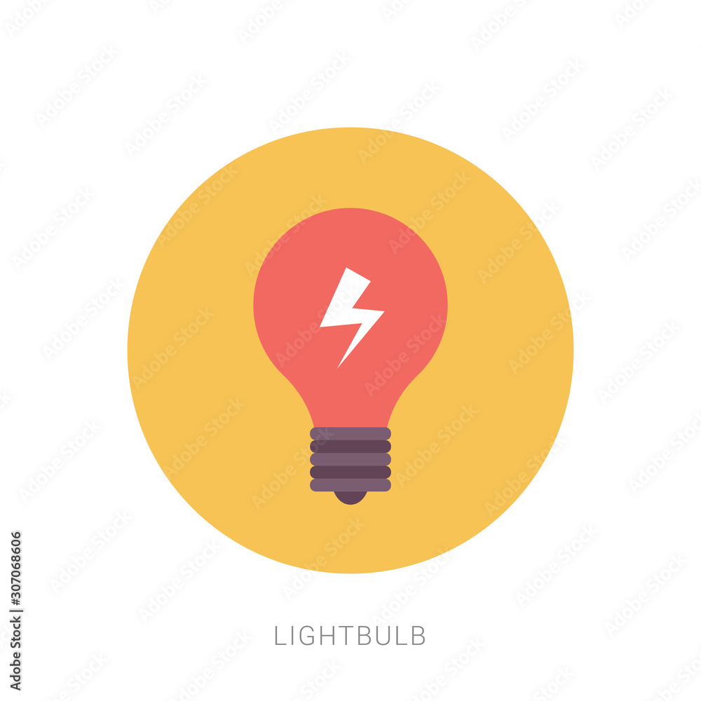 Light bulb, creative idea and innovation,vector illustration in flat style Light bulb, creative idea and innovation,vector illustration in flat style