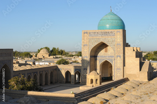 Dome in the old Eastern city. The ancient buildings of medieval Asia