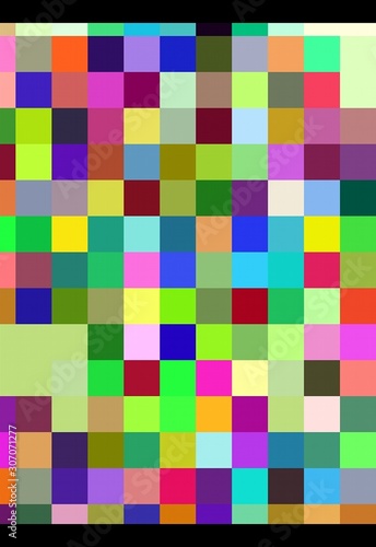 abstract background with colorful pattern of squares