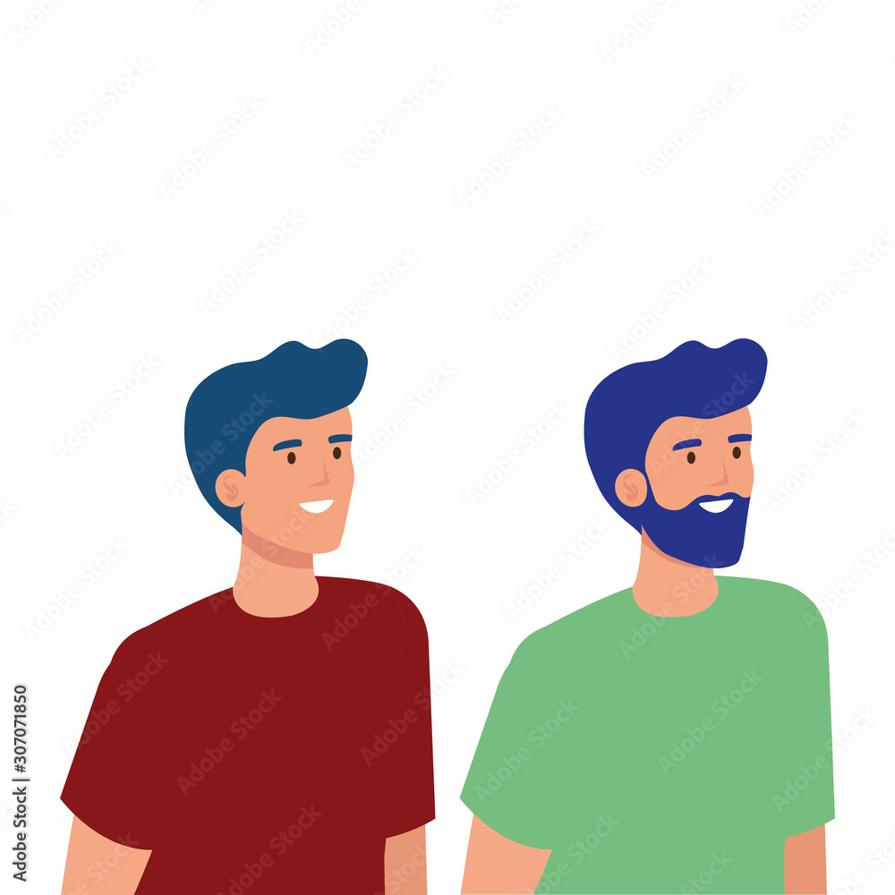 Avatar men design, Boys males person people human social media and portrait theme Vector illustration Avatar men design, Boys males person people human social media and portrait theme Vector illustration