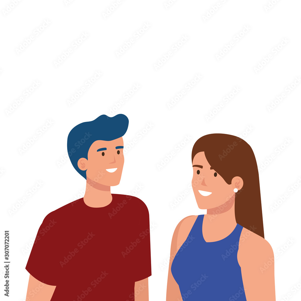 Woman and man avatar design, Person people human profile and user theme Vector illustration Woman and man avatar design, Person people human profile and user theme Vector illustration
