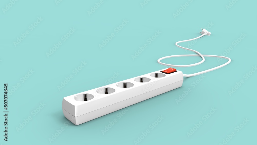 3d rendering of a electricity socket isolated in a bright studio background 3d rendering of a electricity socket isolated in a bright studio background