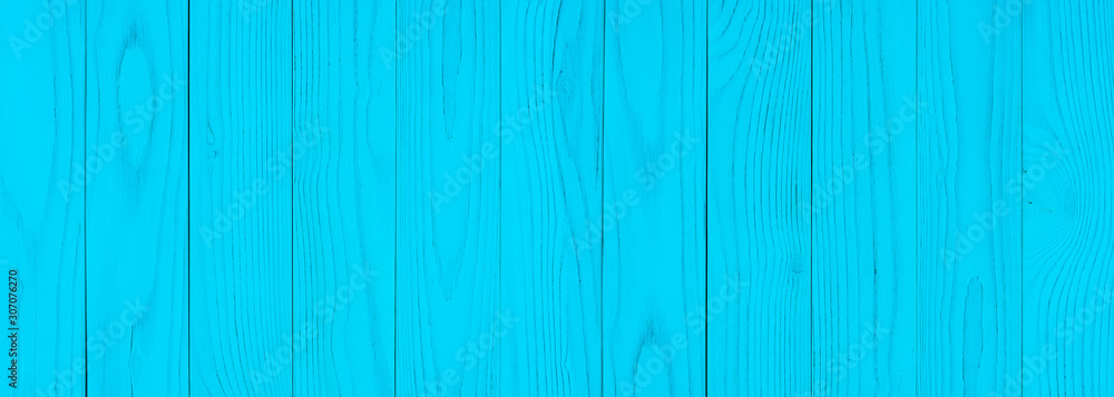Naklejka premium Blue wood texture background. 