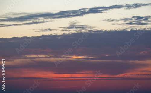 Fantastic clouds at sunrise