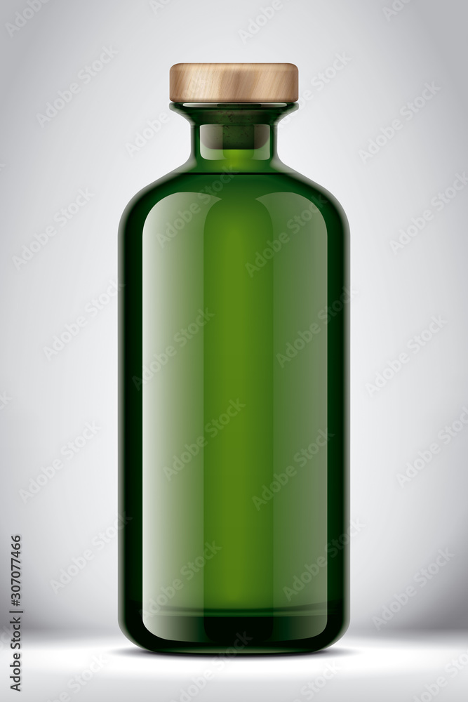 Glass bottle mockup on Background. Version with Cork. Glass bottle mockup on Background. Version with Cork.