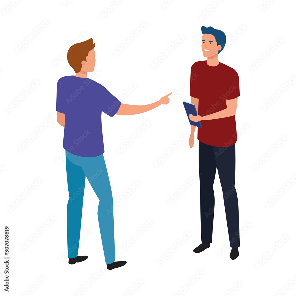 Avatar men with smartphone design, Boys males person people human social media and portrait theme Vector illustration Avatar men with smartphone design, Boys males person people human social media and portrait theme Vector illustration