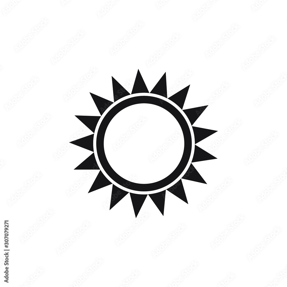 Sun icon vector isolated, sun symbol Sun icon vector isolated, sun symbol