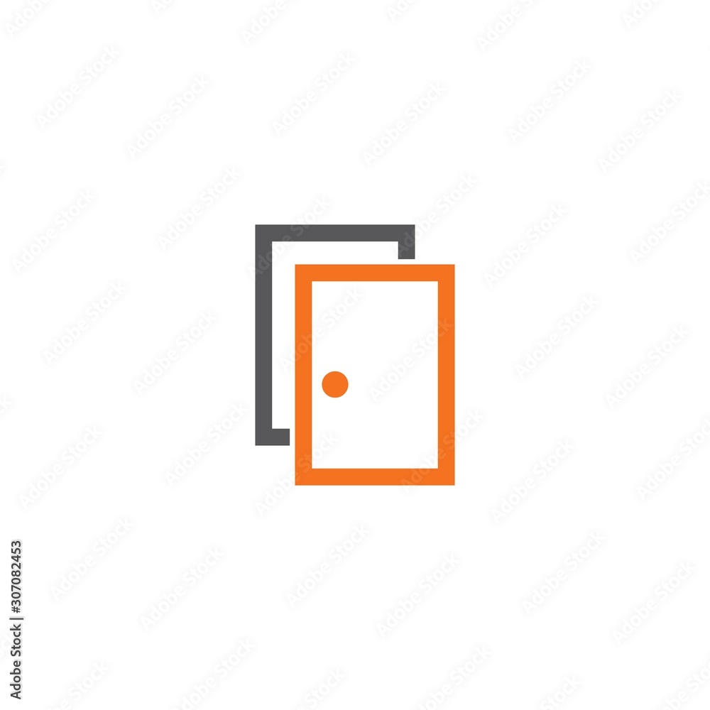 Set of door logo template vector icon illustration design Set of door logo template vector icon illustration design