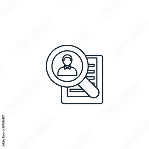 permanent recruitment creative icon. line multicolored illustration. From Human Resources icons collection. Isolated permanent recruitment sign on white background