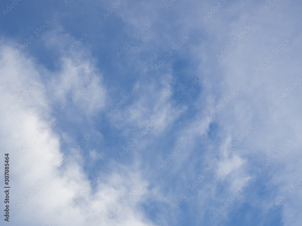 Sky with clouds,Blue skies, white clouds ,The vast blue sky and clouds